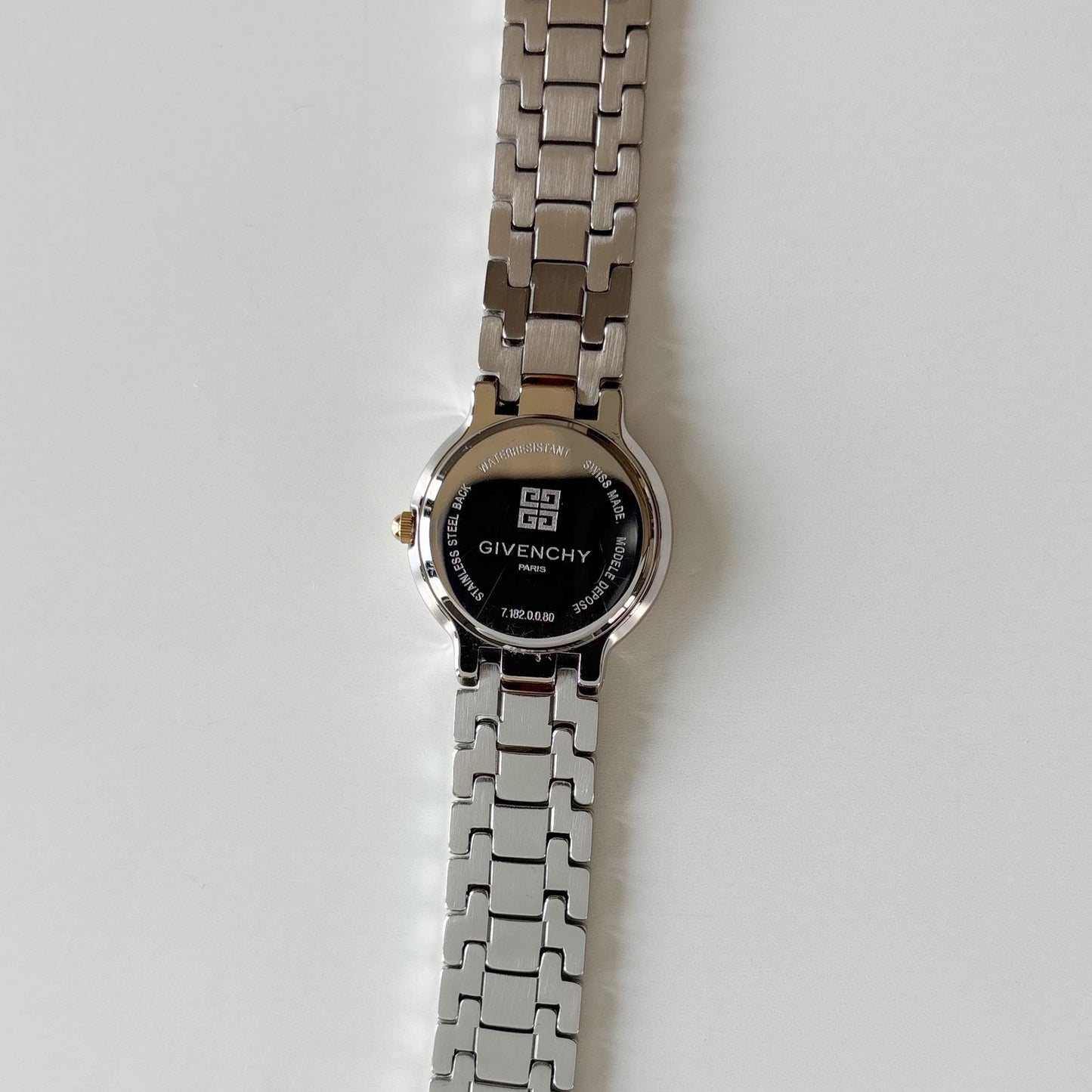 Givenchy 1990s Round Dial Two Tone Watch