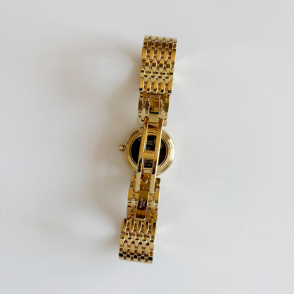 Dior 1990s Round Dial Gold Plated Watch