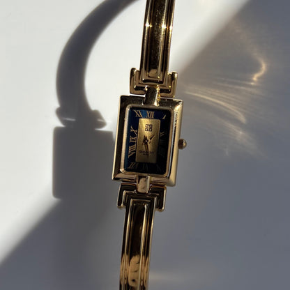 Givenchy 1990s Gold Plated Bangle Watch