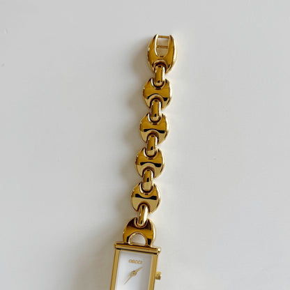 Gucci 1990s Interchangeable Strap Gold Plated Watch