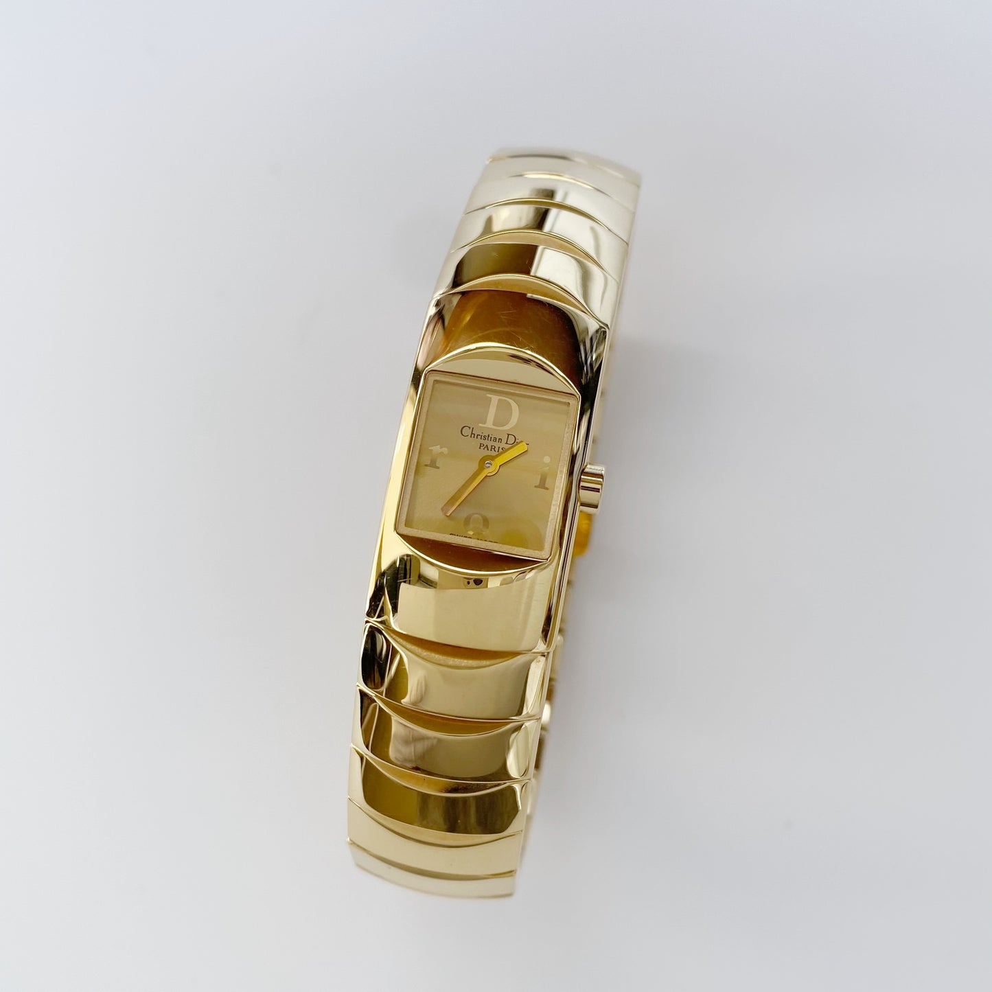 Dior Early 2000s Diorific Gold Plated Watch