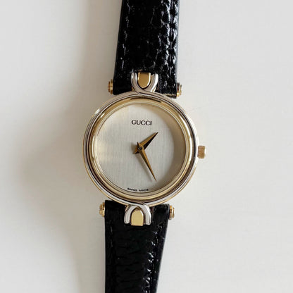Gucci 1990 Round Dial Two Tone Watch