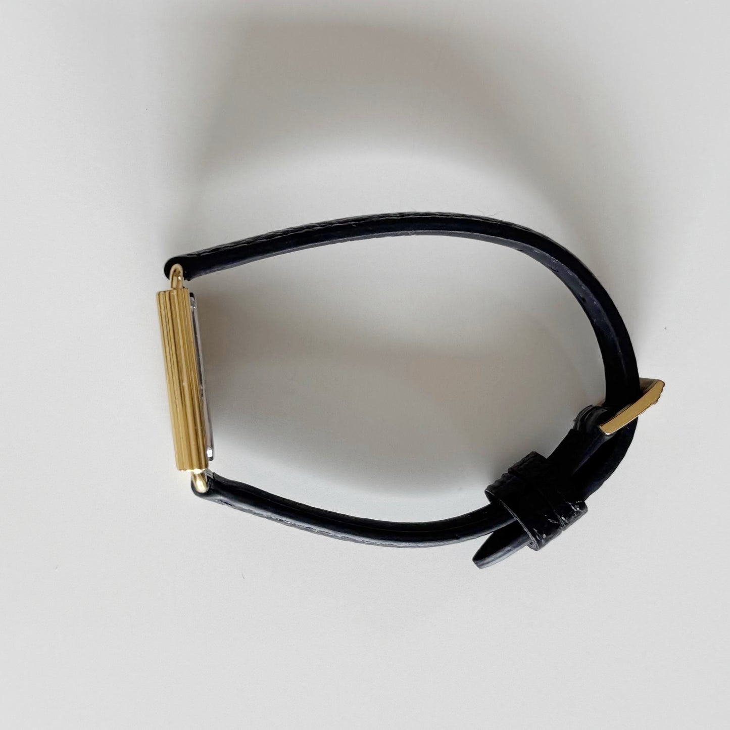 Dior 1990s Tank CD Logo Gold Plated Watch