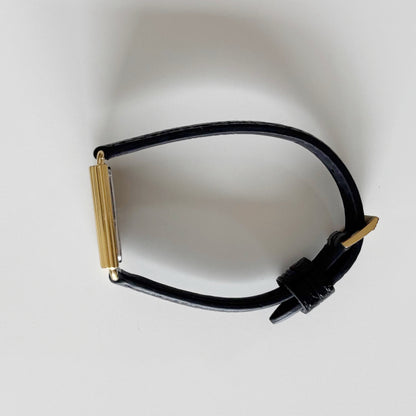 Dior 1990s Tank CD Logo Gold Plated Watch