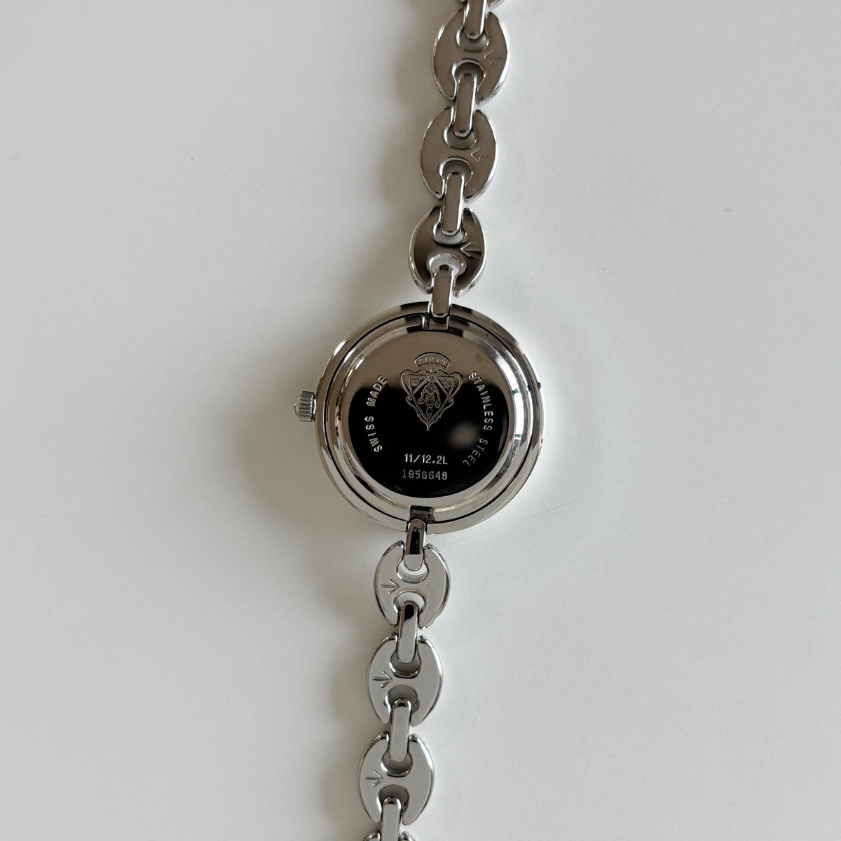 Gucci 1990s Interchangeable Bezel Stainless steel Chain Watch with 6 bezels, case (165mm)