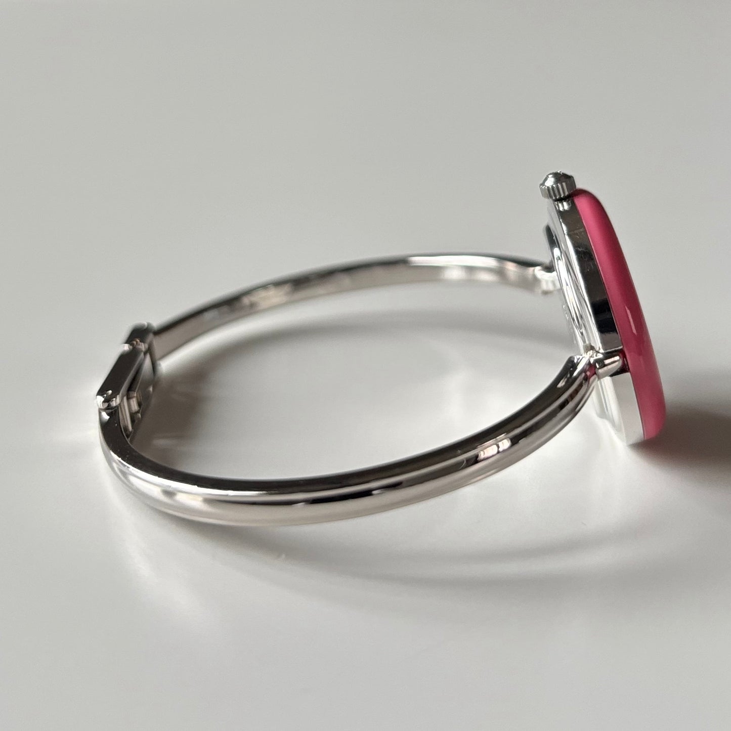 Gucci 1990s Interchangeable Bezel Stainless steel Bangle Watch with case, 12 bezels