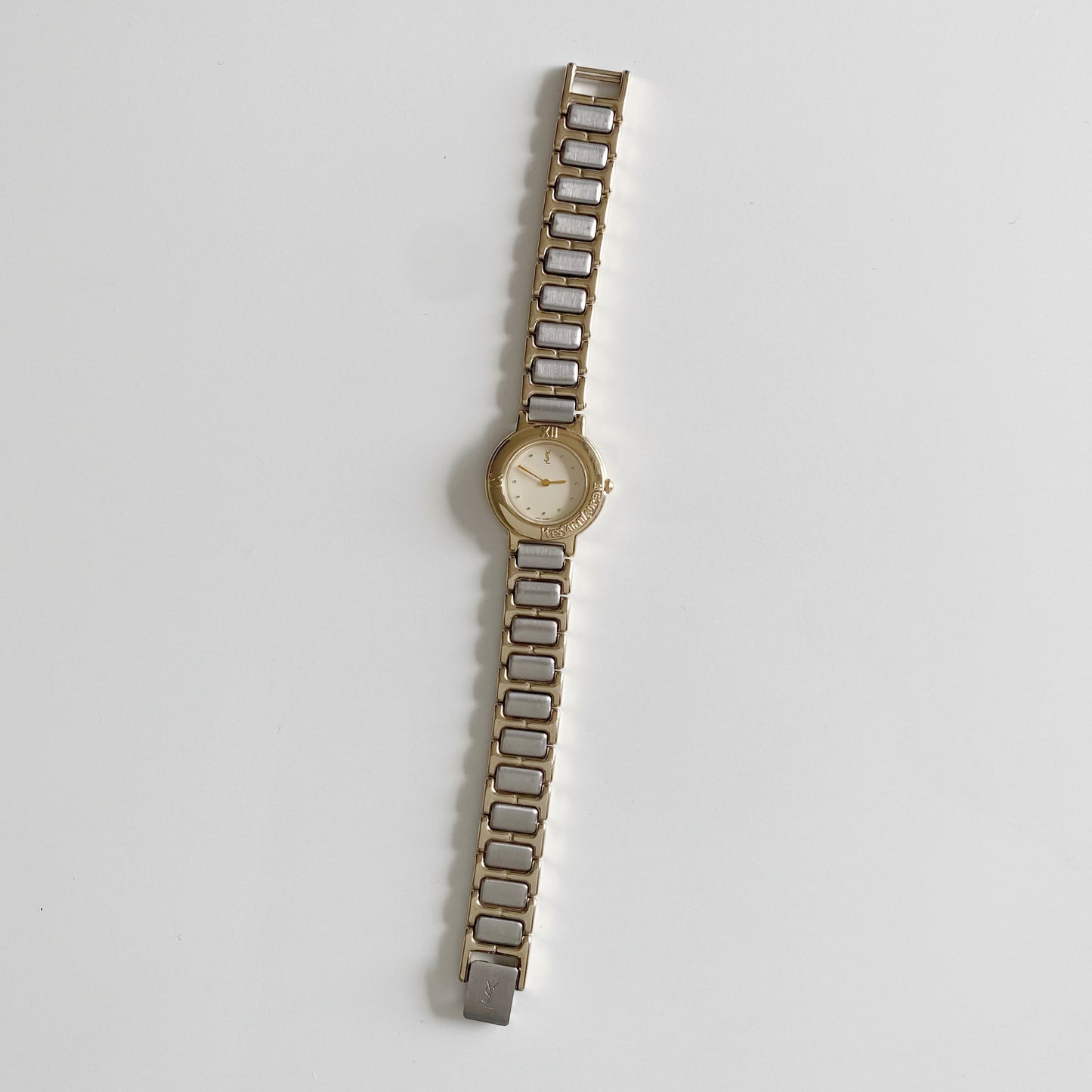 Yves Saint Laurent 1990s Two Tone Watch