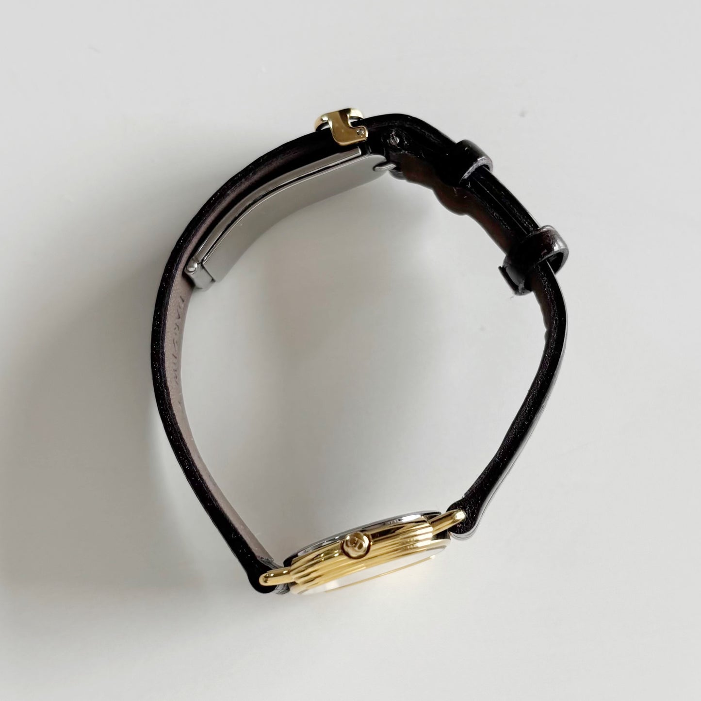 Dior 1990s Seashell Round Dial Gold Plated Watch