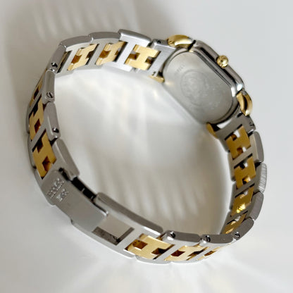 Hermes 1990s Rallye Two Tone Watch