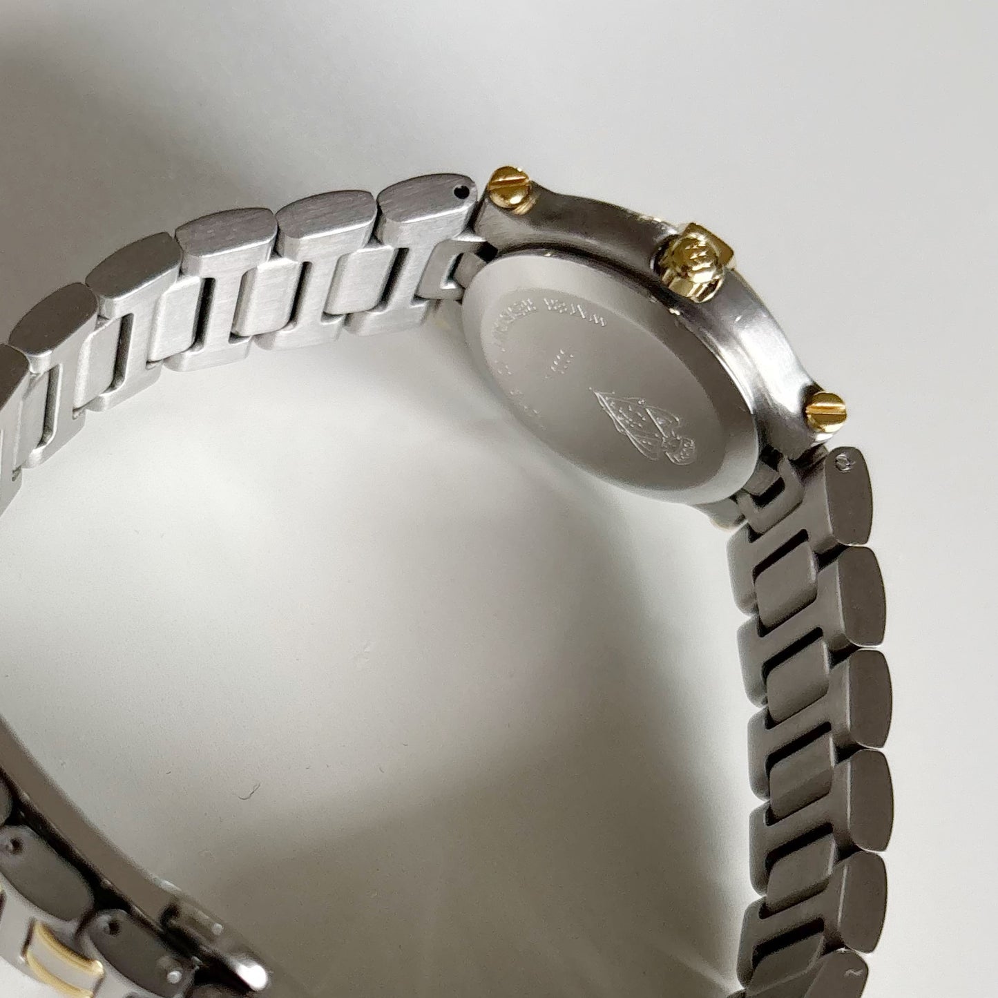 Gucci 1990s Date Round Dial Two Tone Watch