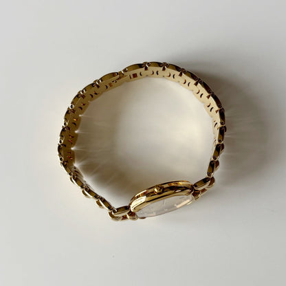 Dior 1990s Octagon Gold Plated Watch