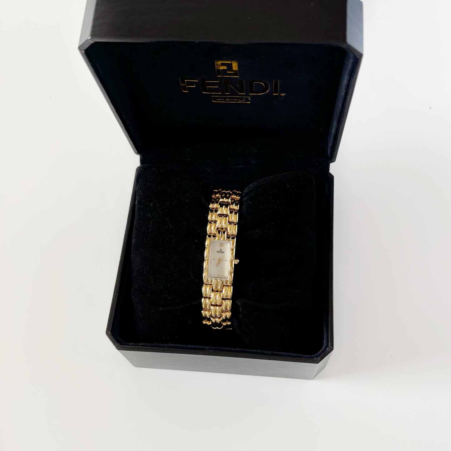 Fendi 1990s Gold Plated Watch