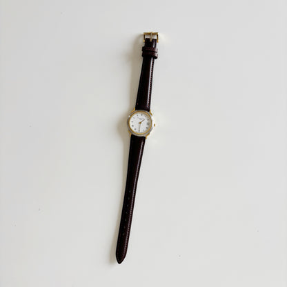 Dior 1990s Round Dial Date Two Tone Watch
