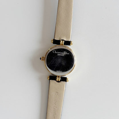 Dior 1990s Seashell Dial Gold Plated Watch