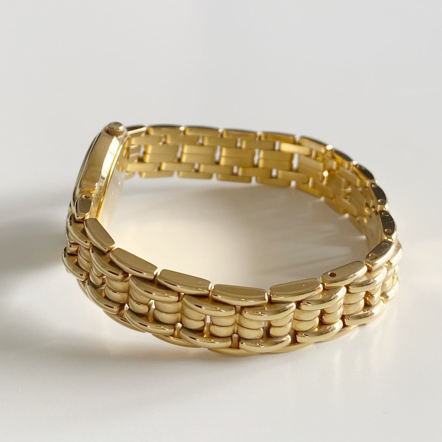 Dior 1990s Round Dial Gold Plated Watch