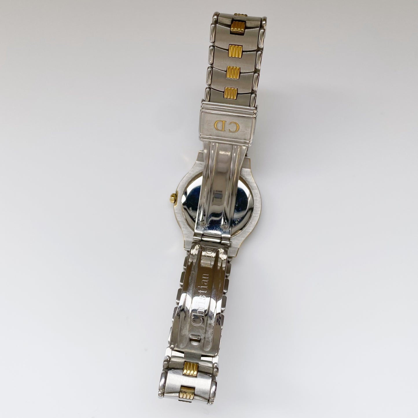 Dior 1990s Date Two Tone Watch