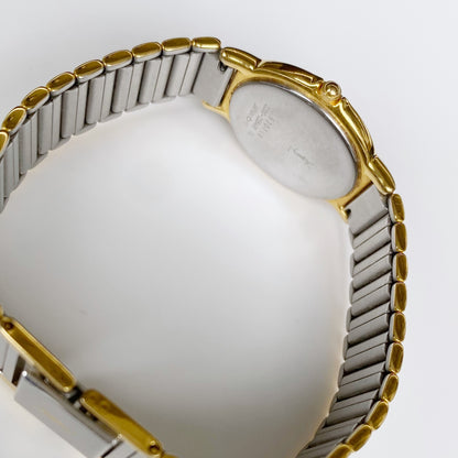 Yves Saint Laurent 1990s Round Two Tone Watch