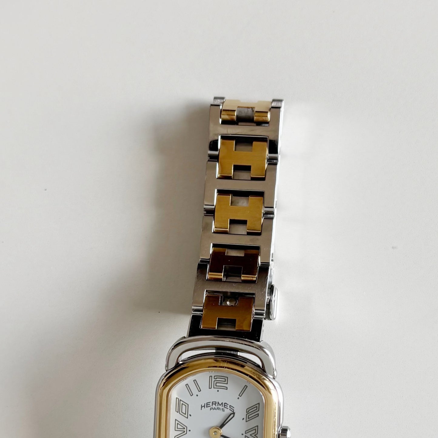 Hermes 1990s Rallye Two Tone Watch