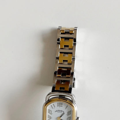 Hermes 1990s Rallye Two Tone Watch