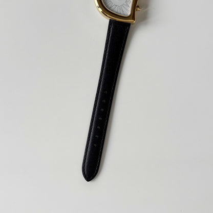 Yves Saint Laurent 1990s Heart Shaped Gold Plated Watch