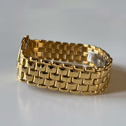Gucci 1980s Round Dial Gold Plated Watch (Large)