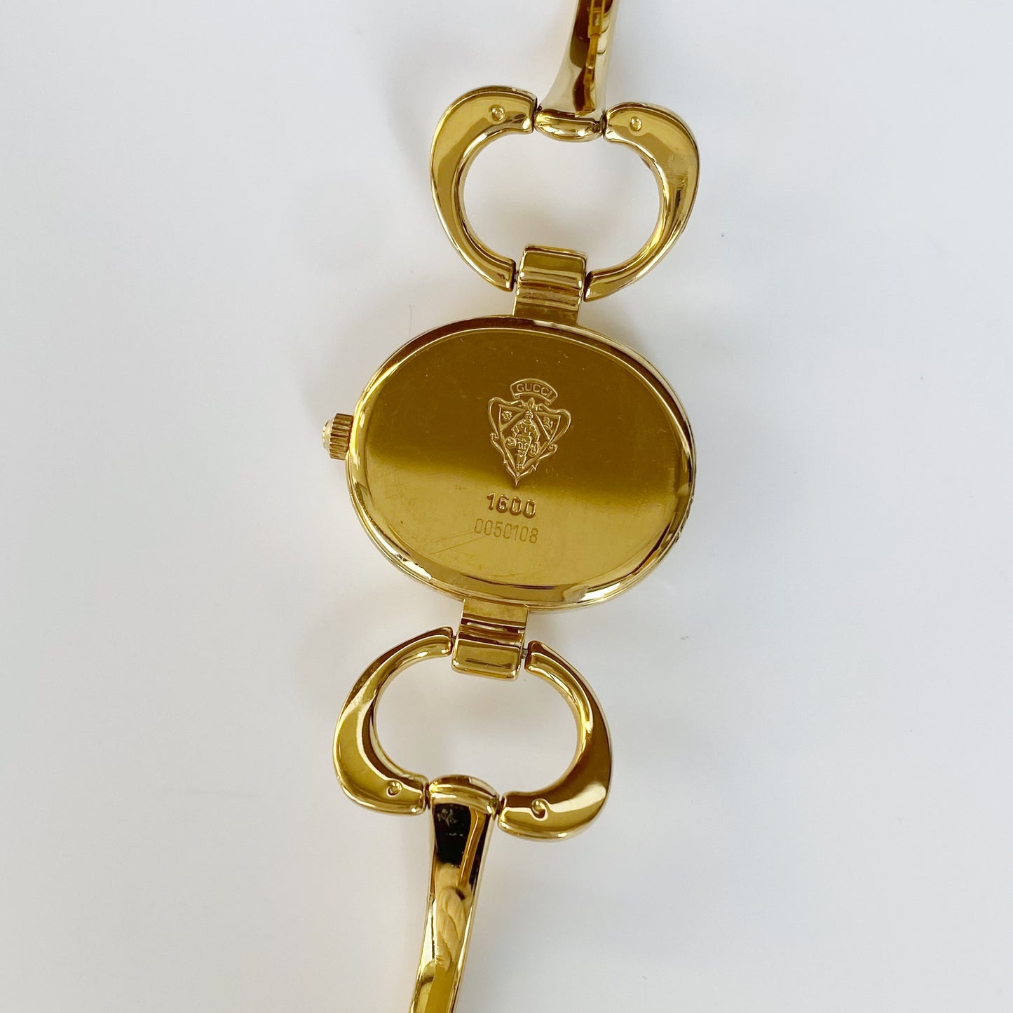 Gucci 1990s Gold Plated Bangle Watch (Small)