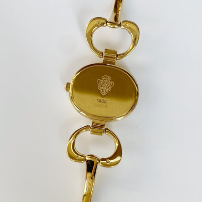 Gucci 1990s Gold Plated Bangle Watch (Small)