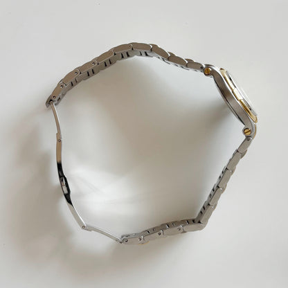 Gucci 1990s Date Gold Plated Two Tone Watch