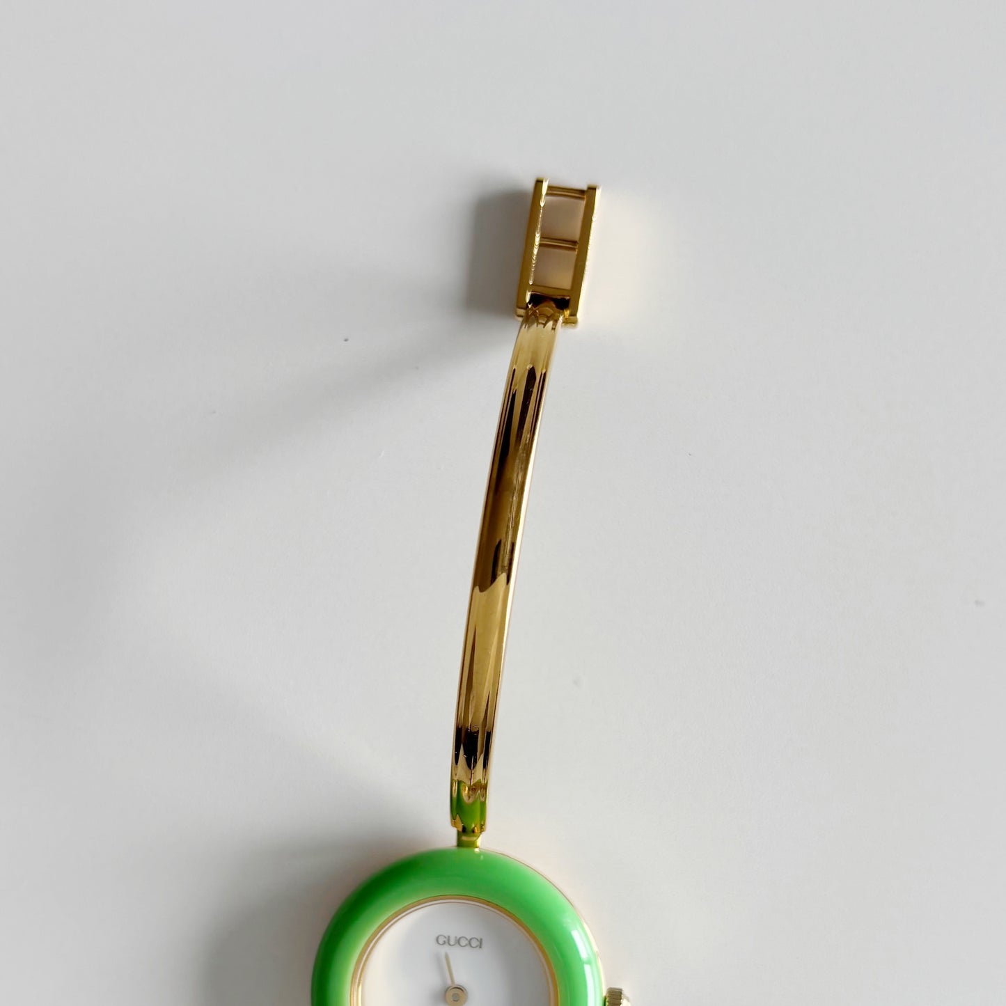 Gucci 1990s Interchangeable Bezel Gold Plated Watch with 12 bezels, case