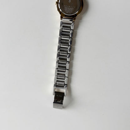 Yves Saint Laurent 1990s Round Dial Two Tone Watch