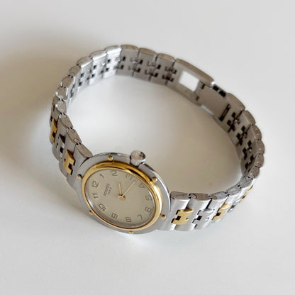 Hermes 1990s Olympia Two Tone Watch
