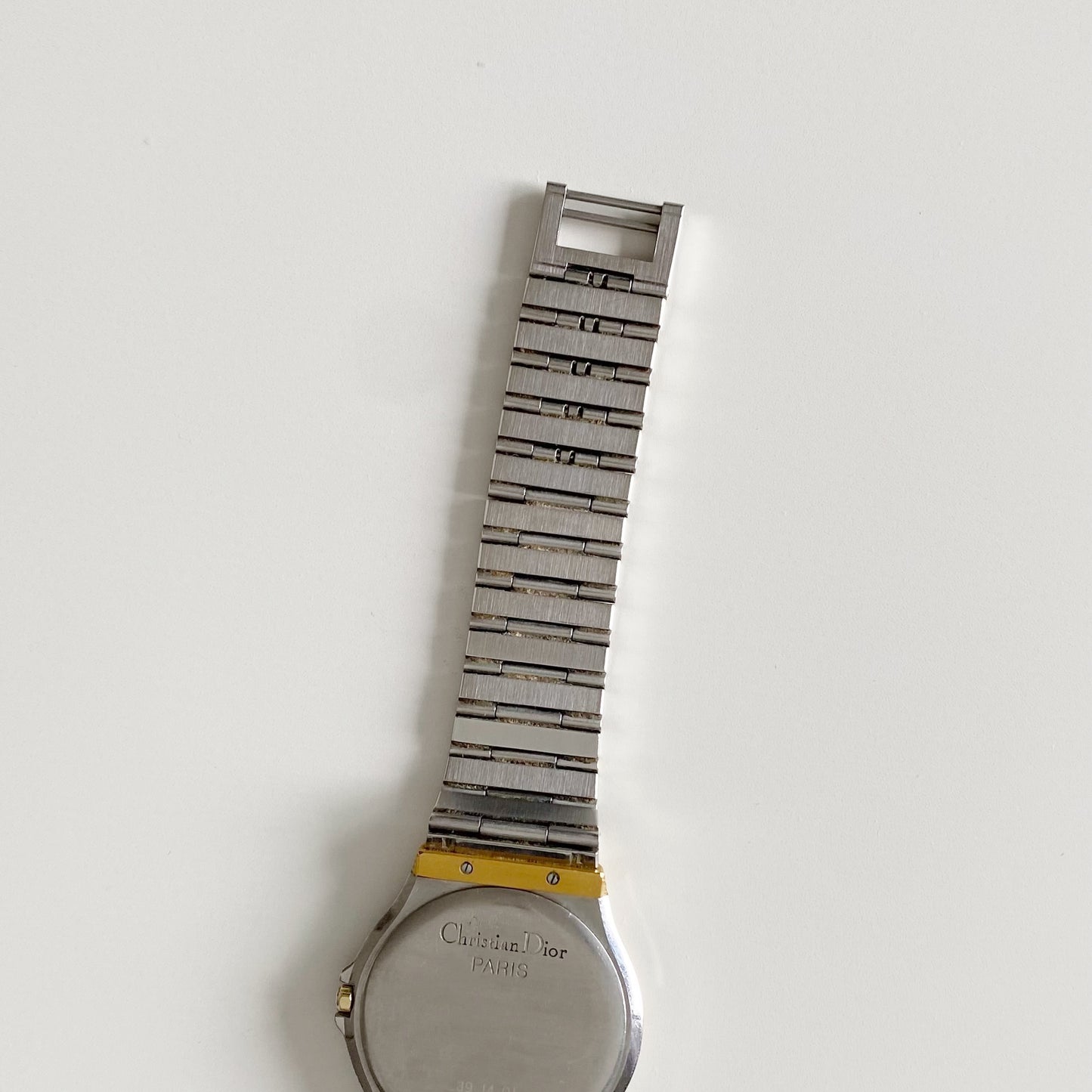 Dior 1990s Date Round Dial Two Tone Watch (Large)