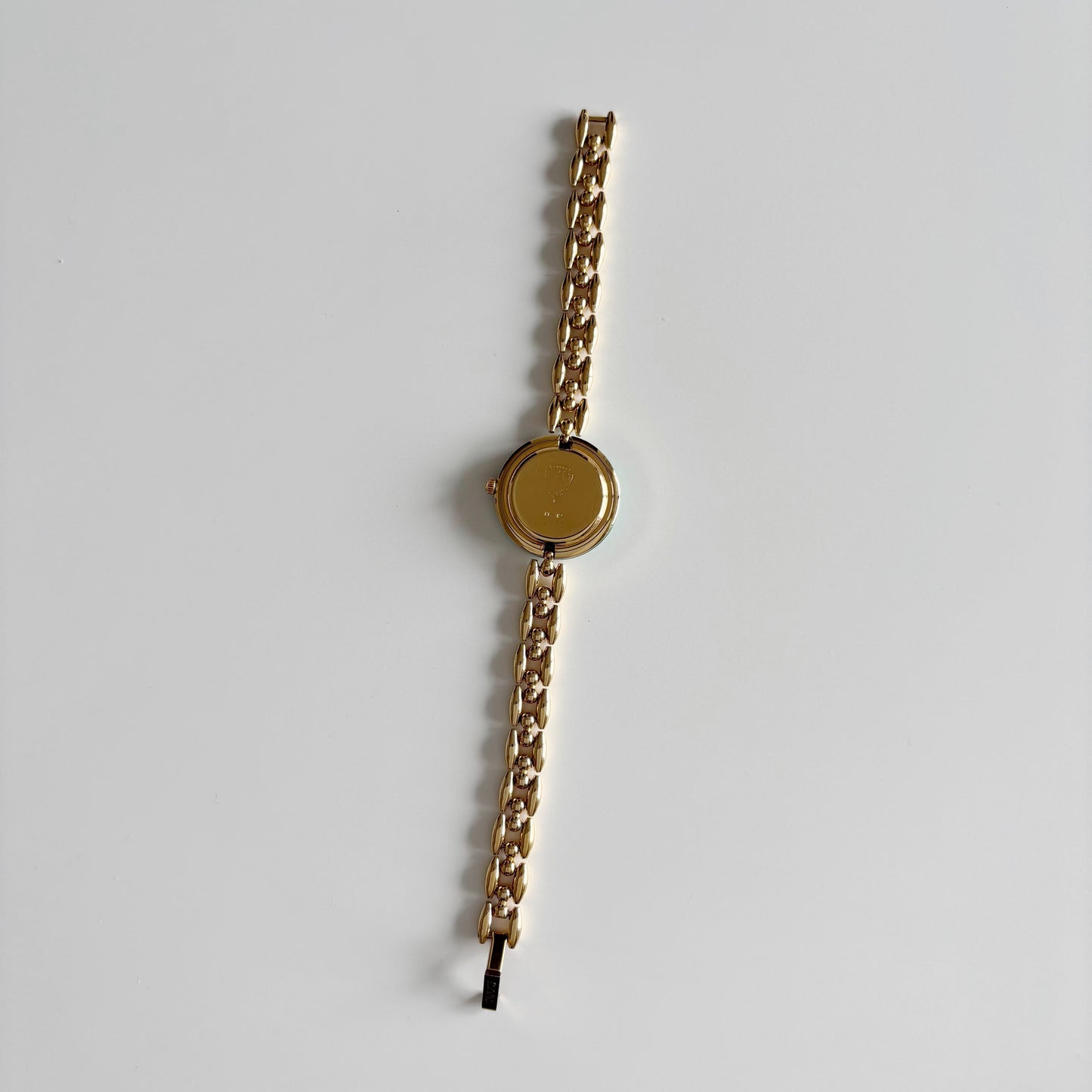 Gucci 1990s Interchangeable Bezel Gold Plated Watch with 6 bezels, case (167mm)