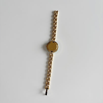 Gucci 1990s Interchangeable Bezel Gold Plated Watch with 6 bezels, case (167mm)