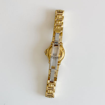 Gucci 1990s Date Gold Plated Watch