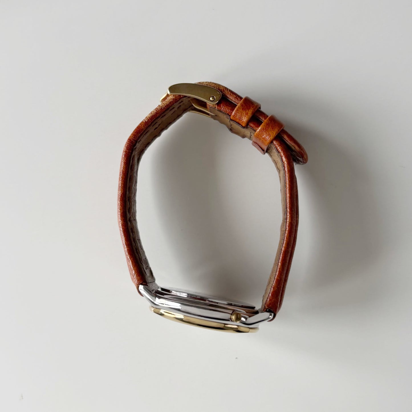Gucci 1990s Mondiale Round Dial Date Two Tone Watch