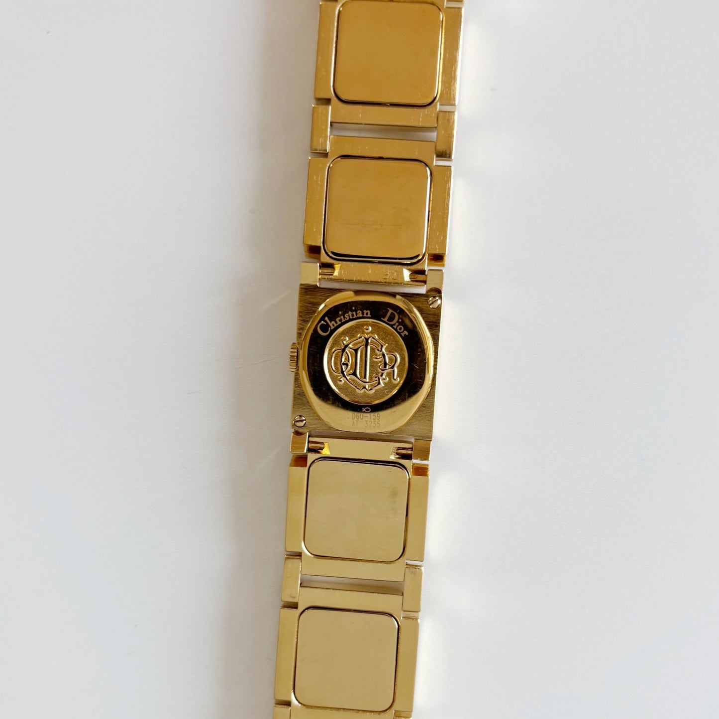 Dior 1990s La Parisienne Interchangeable Strap Gold Plated Watch