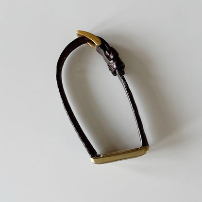 Yves Saint Laurent 1990s Tank Gold Plated Watch