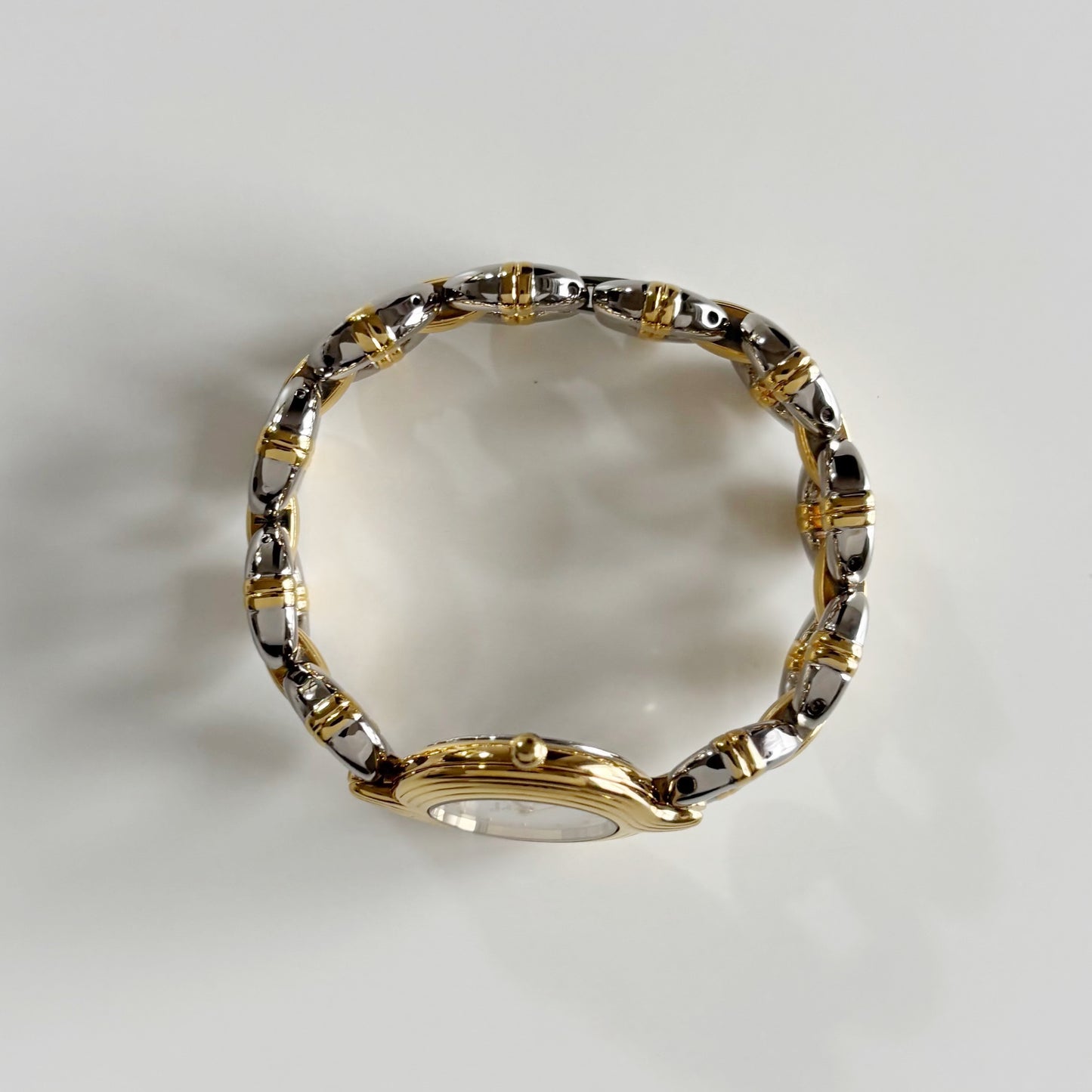 Dior 1990s Round Dial Two Tone Watch