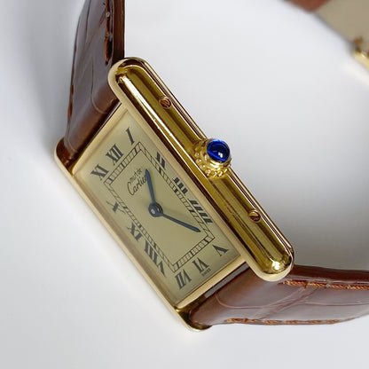 Cartier 1990s Must de Tank Watch (LM)