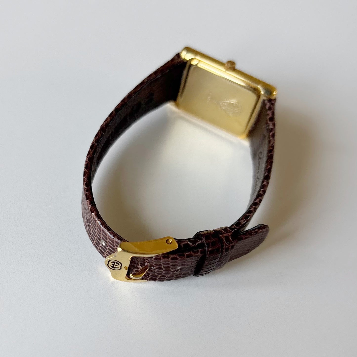 Gucci 1990s Tank Gold Plated Watch