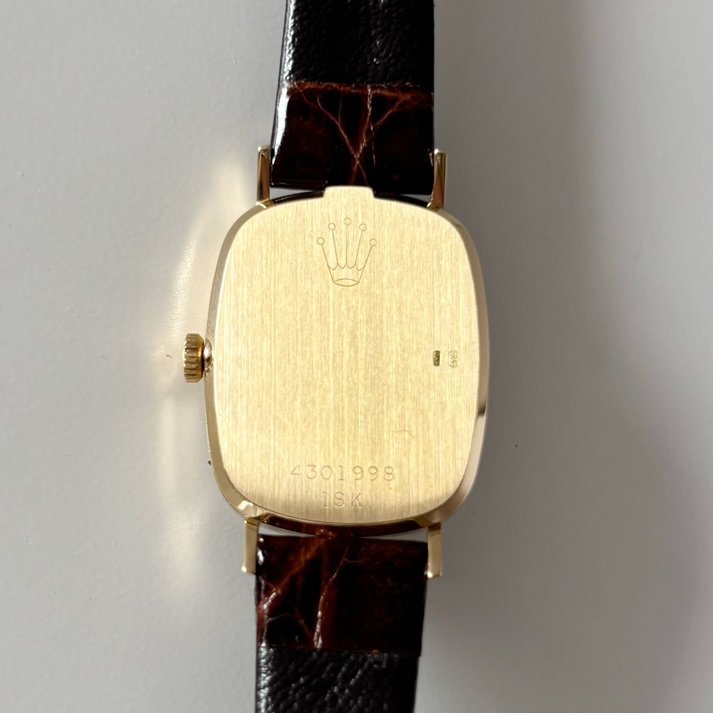 Rolex 1975 Cellini 18K Case Manual Wind Watch