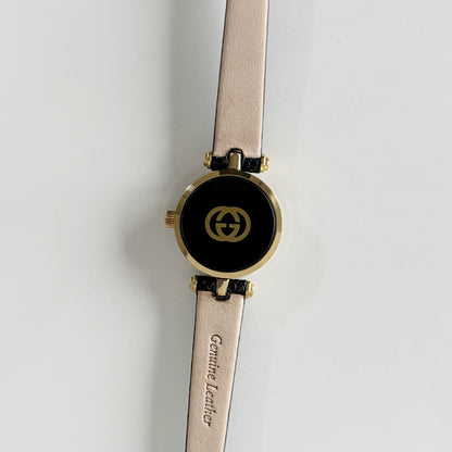 Gucci 1990s Round Dial Gold Plated Watch