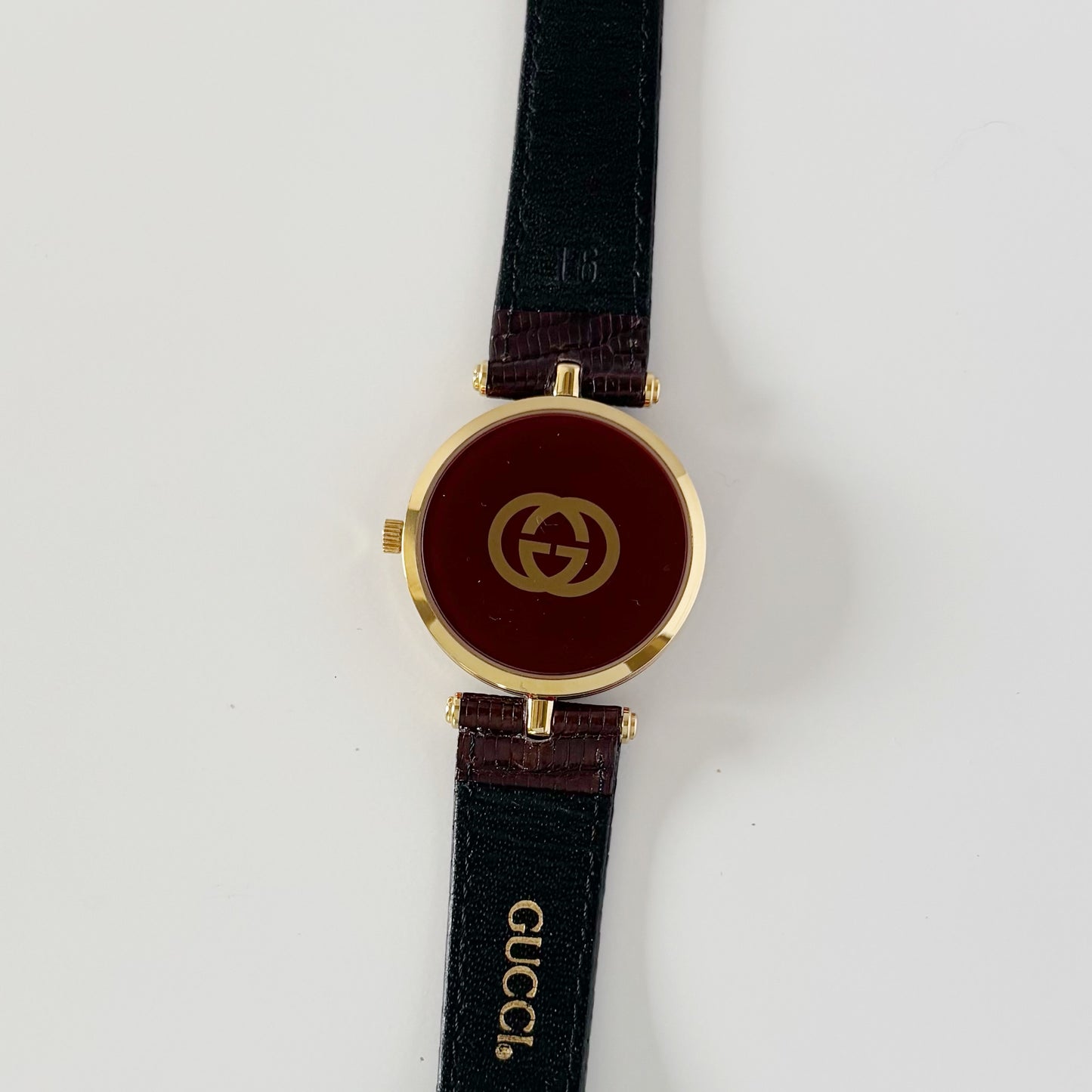 Gucci 1990s Round Dial Sherry Watch (Large)