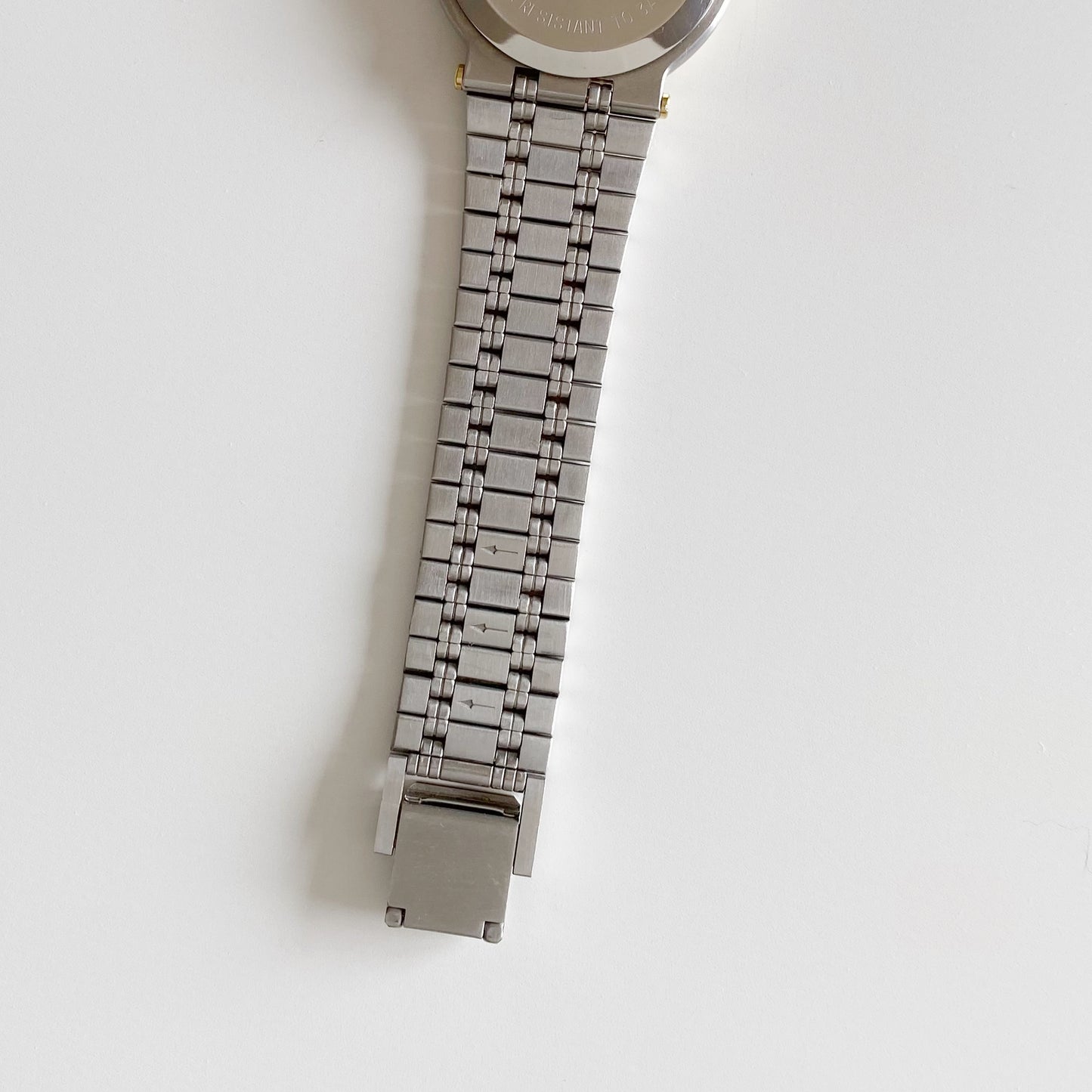 Gucci 1990s Date Round Dial Two Tone Watch (Large)