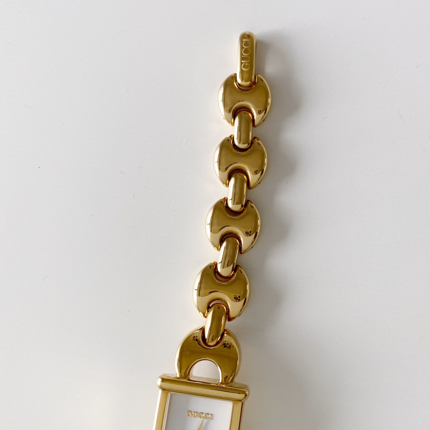 Gucci 1990s Interchangeable Belt Gold Plated Watch with 3 straps, case