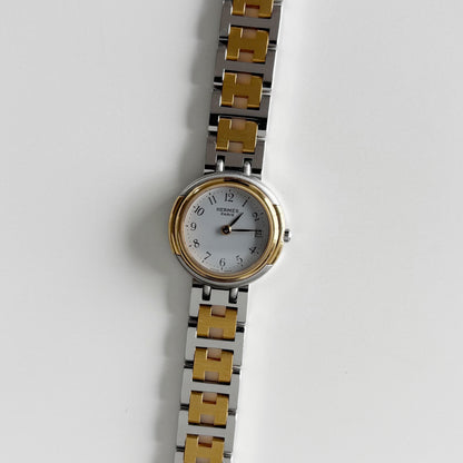 Hermes 1990s Windsor Two Tone Watch