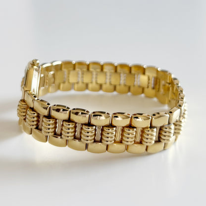 Dior 1990s Octagon Gold Plated Watch