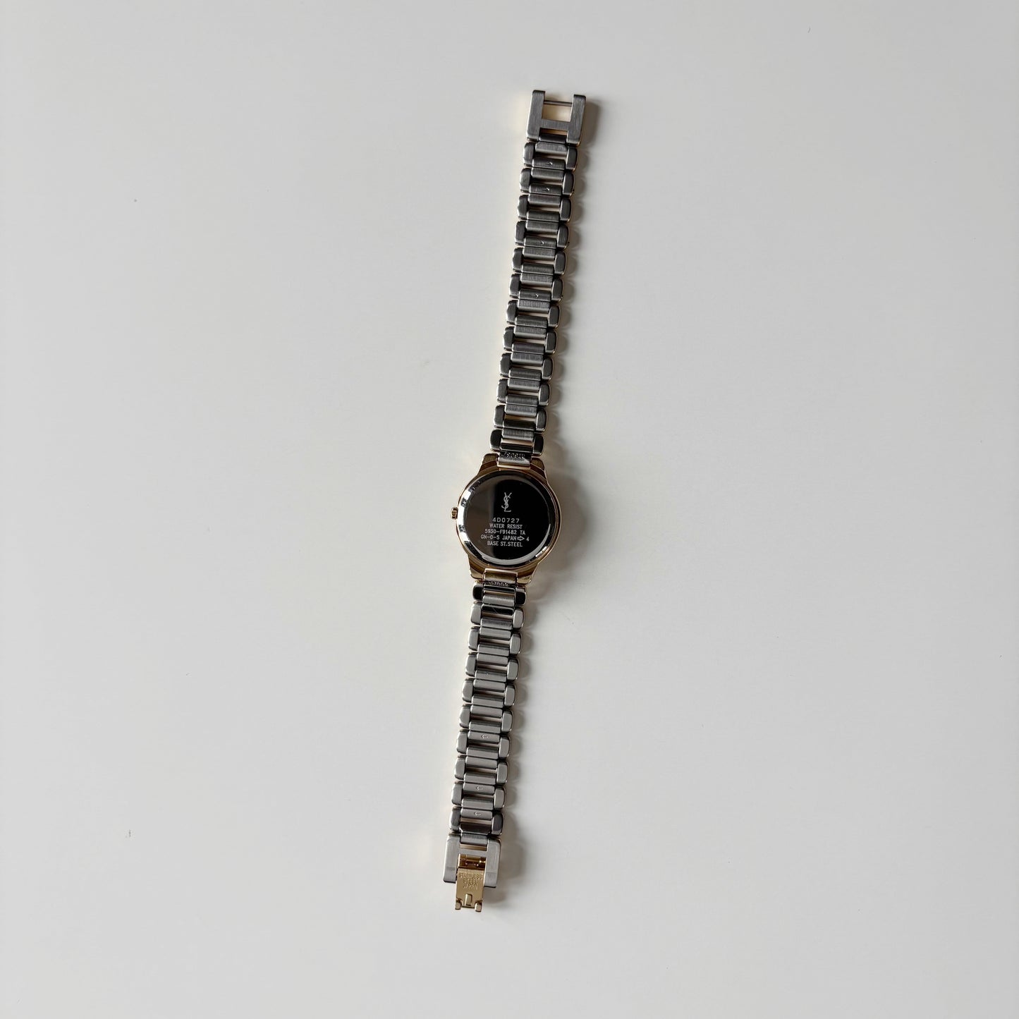 Yves Saint Laurent 1990s Round Dial Gold Plated Watch