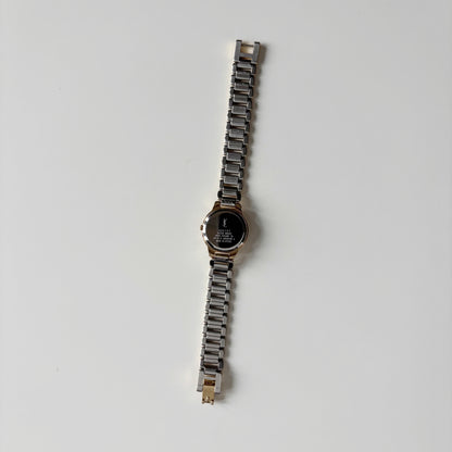Yves Saint Laurent 1990s Round Dial Gold Plated Watch